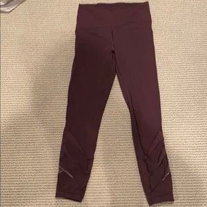 Lululemon 7/8 tight size 6 deep purple RARE